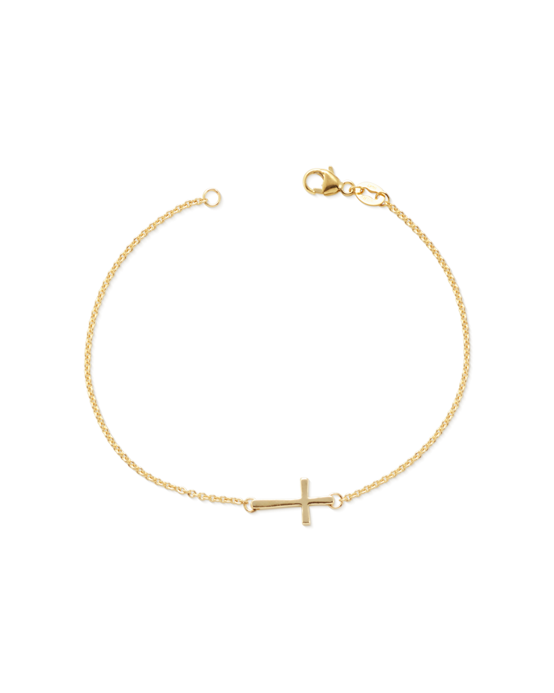 Petite Latin Cross Link Bracelet - Image 3